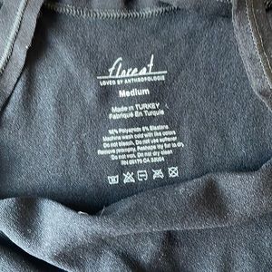 Floreat/Anthropologie Black Tank Top Seamless Size M